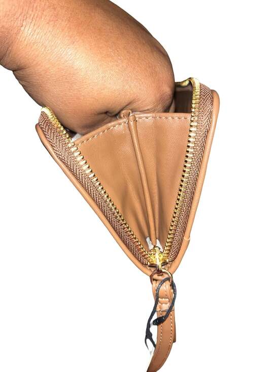 Steve Madden Denim Cherry Embroidered Large Zip Around Wallet New - Picture 3 of 10